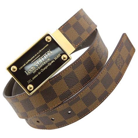 louis vuitton lv brown leather belt|Louis Vuitton belt price original.